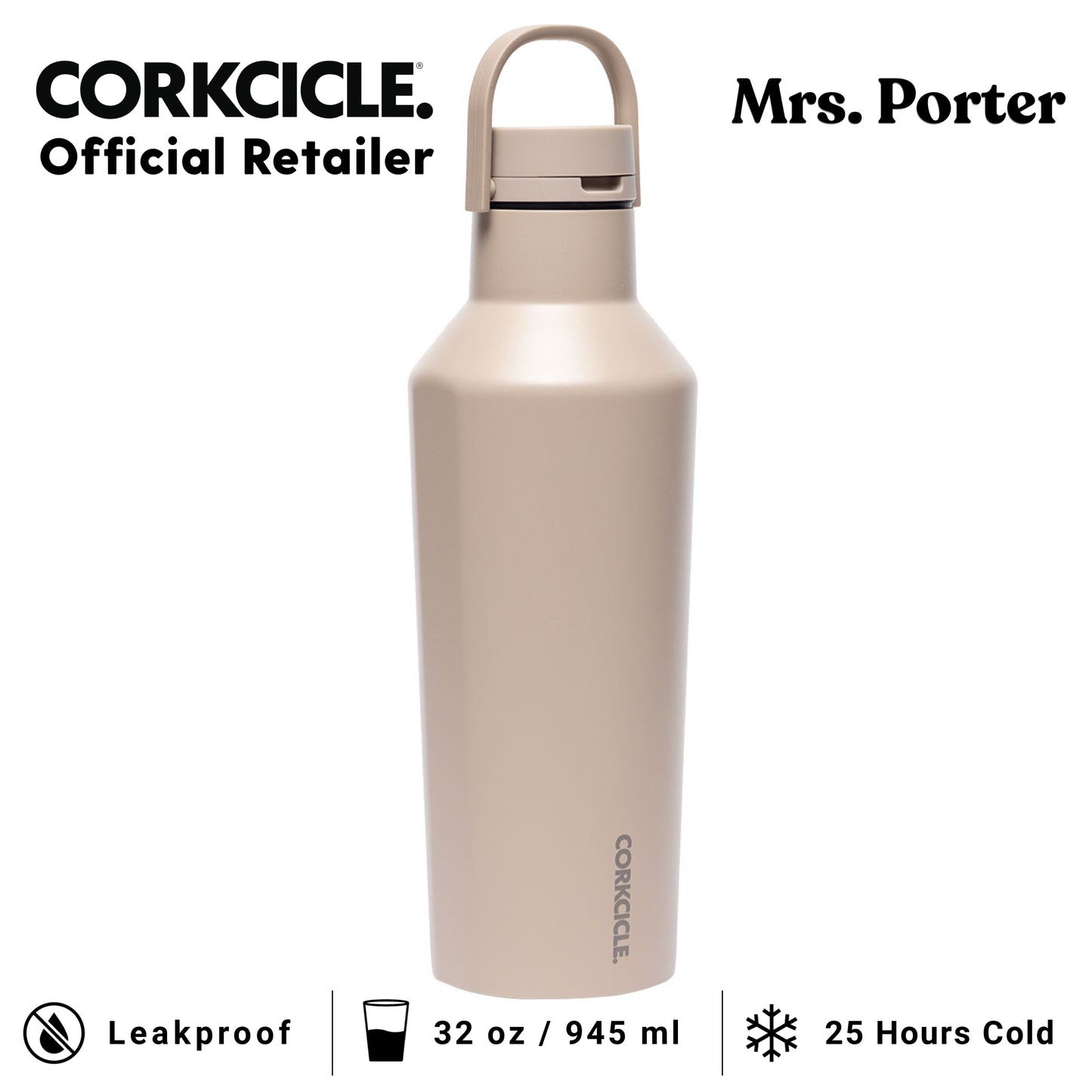 CORKCICLE Sport Canteen 32oz Water Bottle