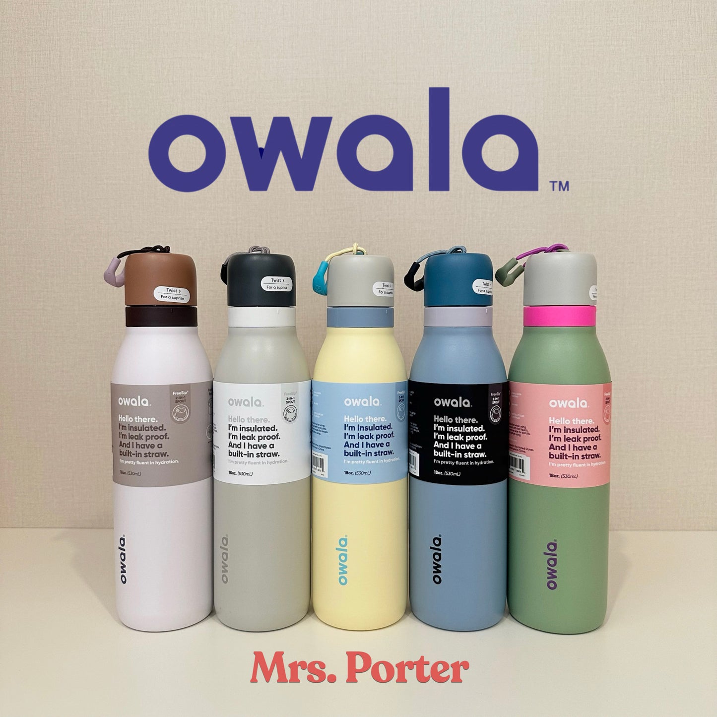 Owala FreeSip Twist Insulated Stainless Steel Water Bottle