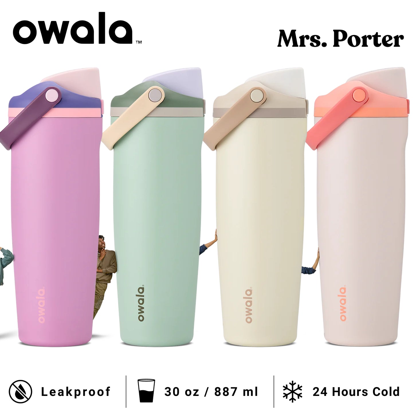 Owala FreeSip Sway 30oz (887ml) Insulated Stainless-Steel Water Bottle