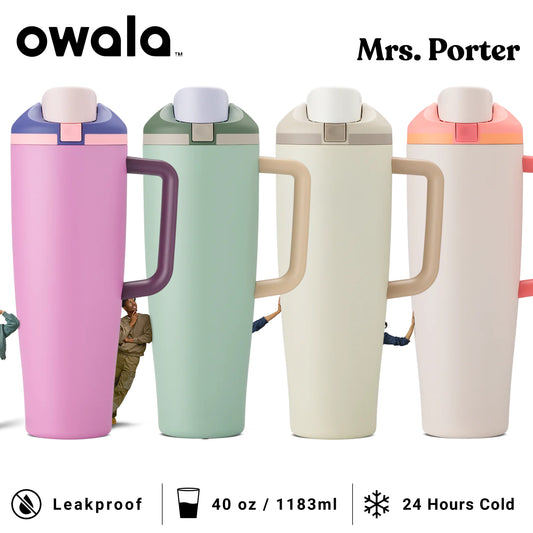 Owala FreeSip Tumbler 40oz (1183ml) Insulated Stainless-Steel Water Bottle