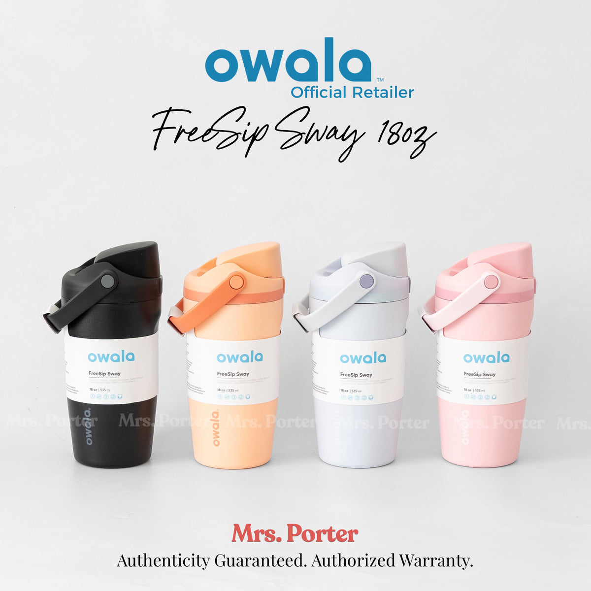 Owala FreeSip Sway 18oz (532ml) Insulated Stainless-Steel Water Bottle