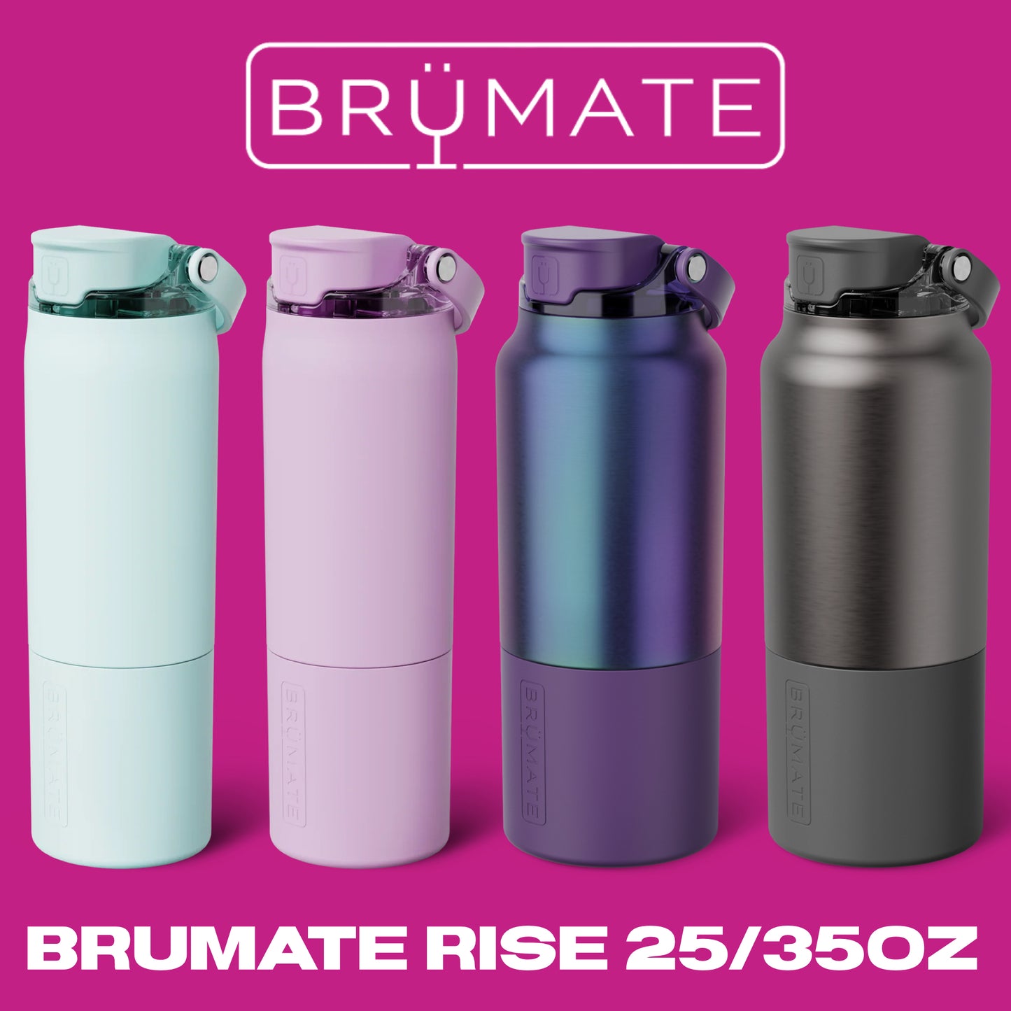 Brumate Rise 25oz 35oz Leakproof Water Bottle