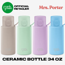 frank green Ceramic Reusable Bottle with Switch Lid & Strap (34oz/1000ml)