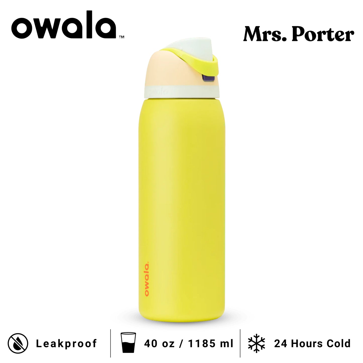 Owala FreeSip 40oz (1183ml) Insulated Stainless-Steel Water Bottle