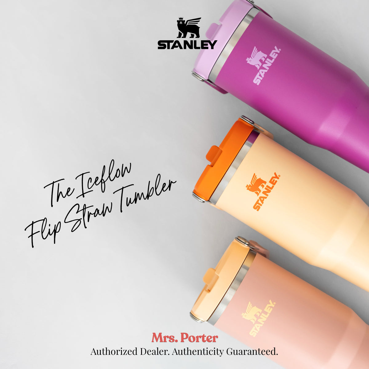 STANLEY INDONESIA ORIGINAL Stanley The Iceflow Flip Straw Tumbler 30oz ...