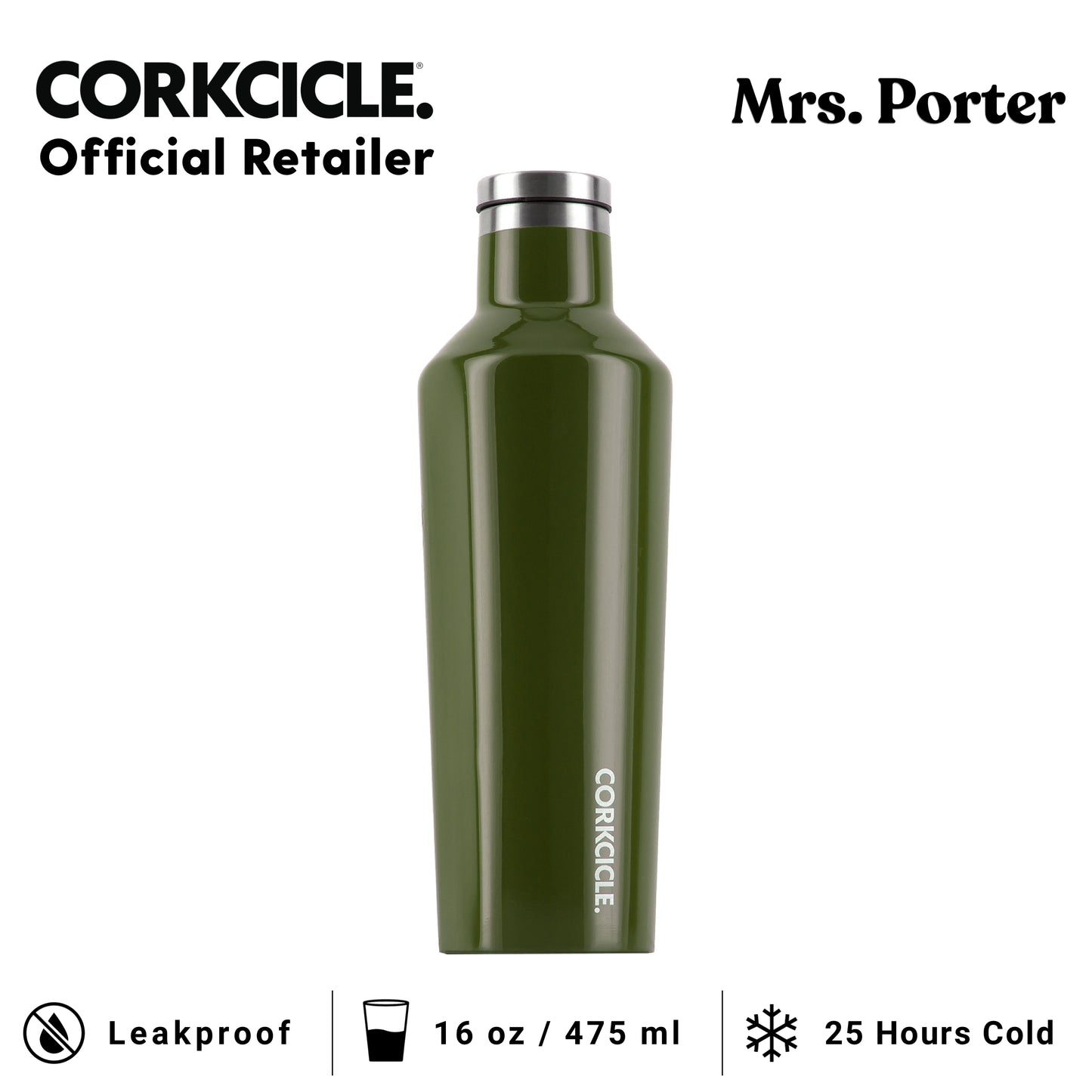 CORKCICLE Canteen 16oz Stainless Water Bottles