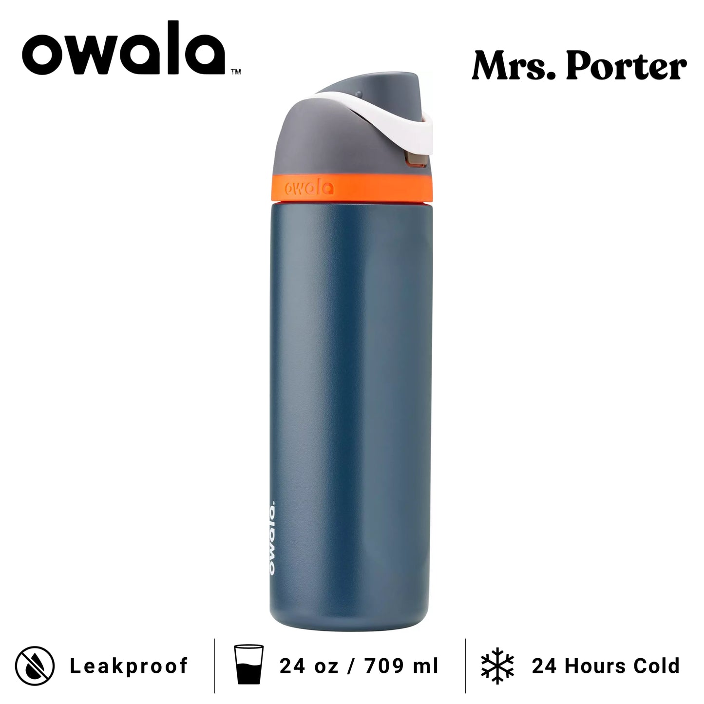 Owala FreeSip 24-Ounce (709ml) Insulated Stainless-Steel Water Bottle