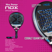 NOX COBALT QUANTUM 12K 2025 PADEL RACKET