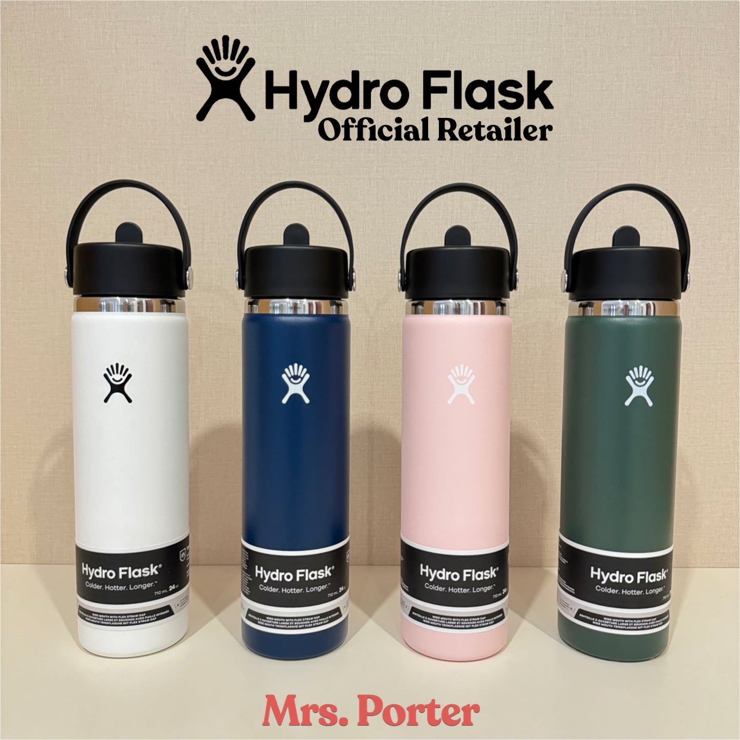 Hydro Flask Tumbler 24oz (710ml) Wide Mouth with Flex Straw Cap