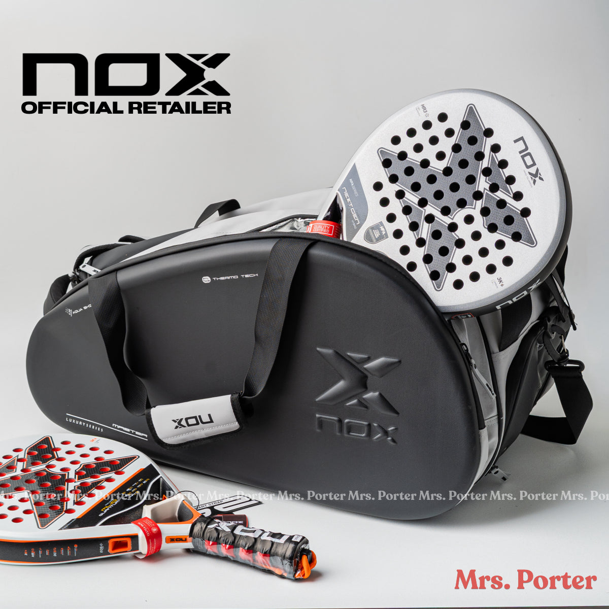 NOX LUXURY MASTER SERIES BLACK/WHITE RACKET BAG PADEL BAG