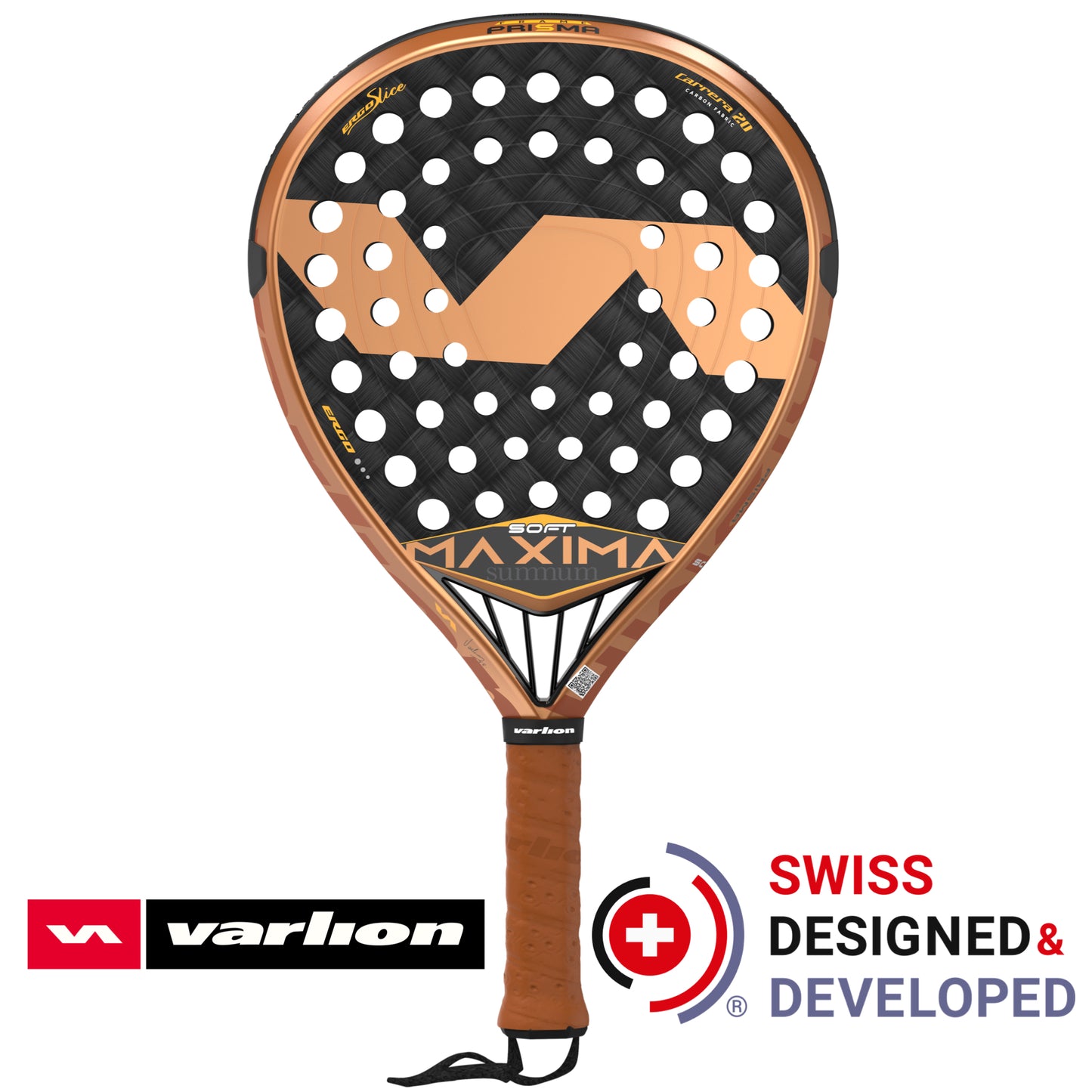 VARLION MAXIMA PRISMA CARBON SOFT PADEL RACKET