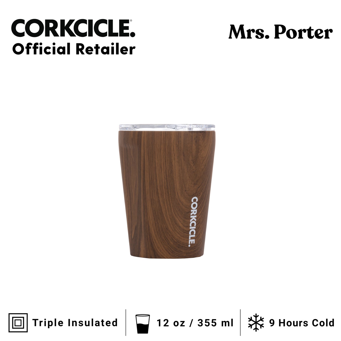 CORKCICLE Tumbler 12oz Stainless Steel Drink Tumbler