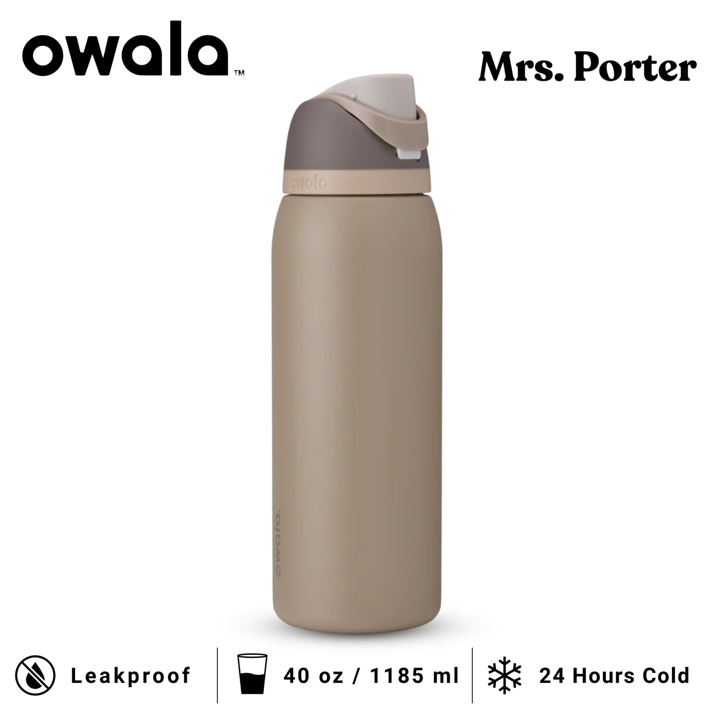 Owala FreeSip 40oz (1183ml) Insulated Stainless-Steel Water Bottle