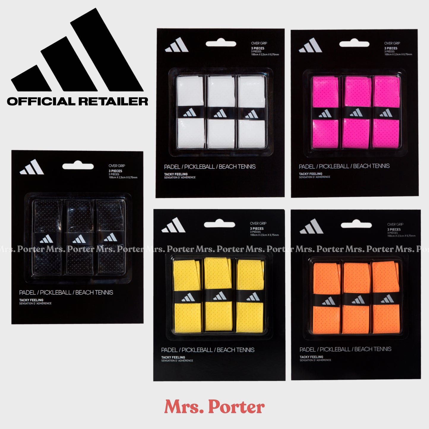 ADIDAS PADEL PICKLEBALL OVERGRIP SET OF 3 UNITS