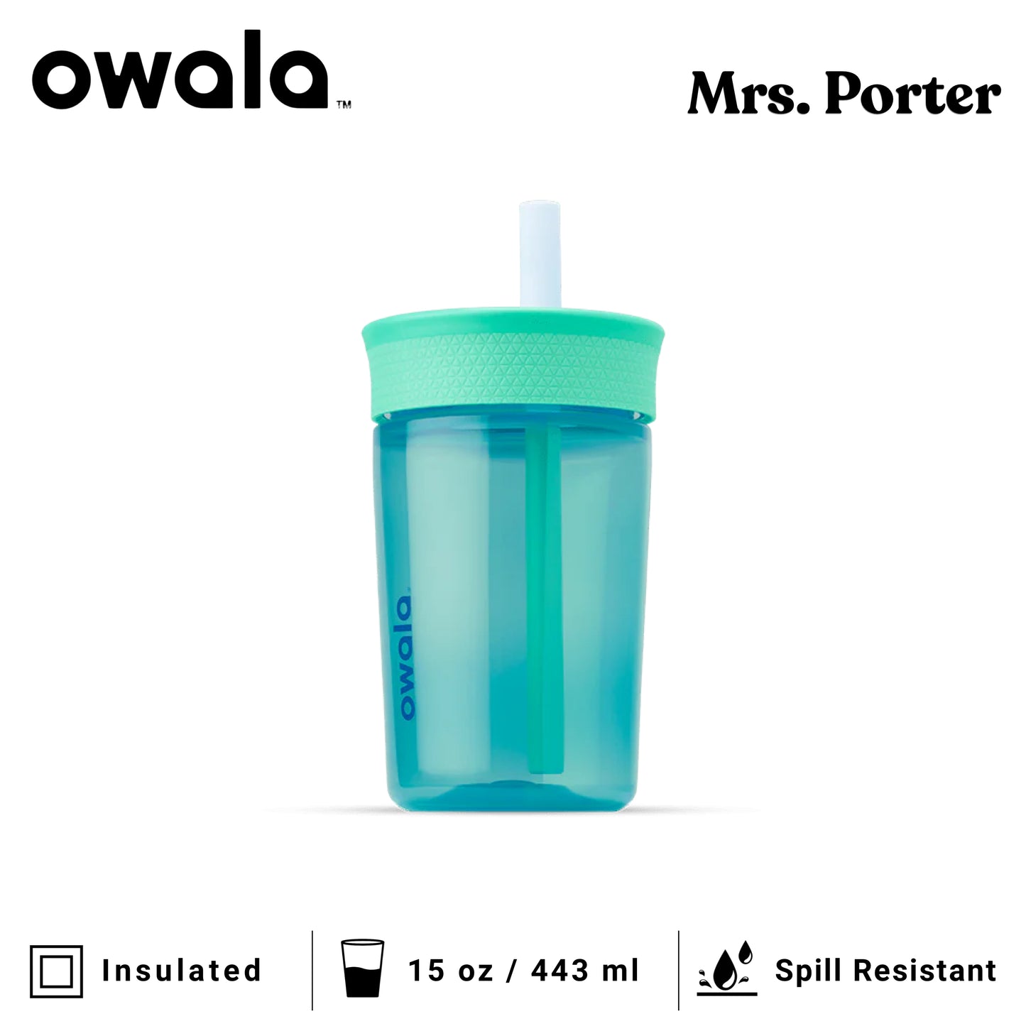 Owala Kids 15oz (443ml) Insulation BPA-Free Plastic Tumbler