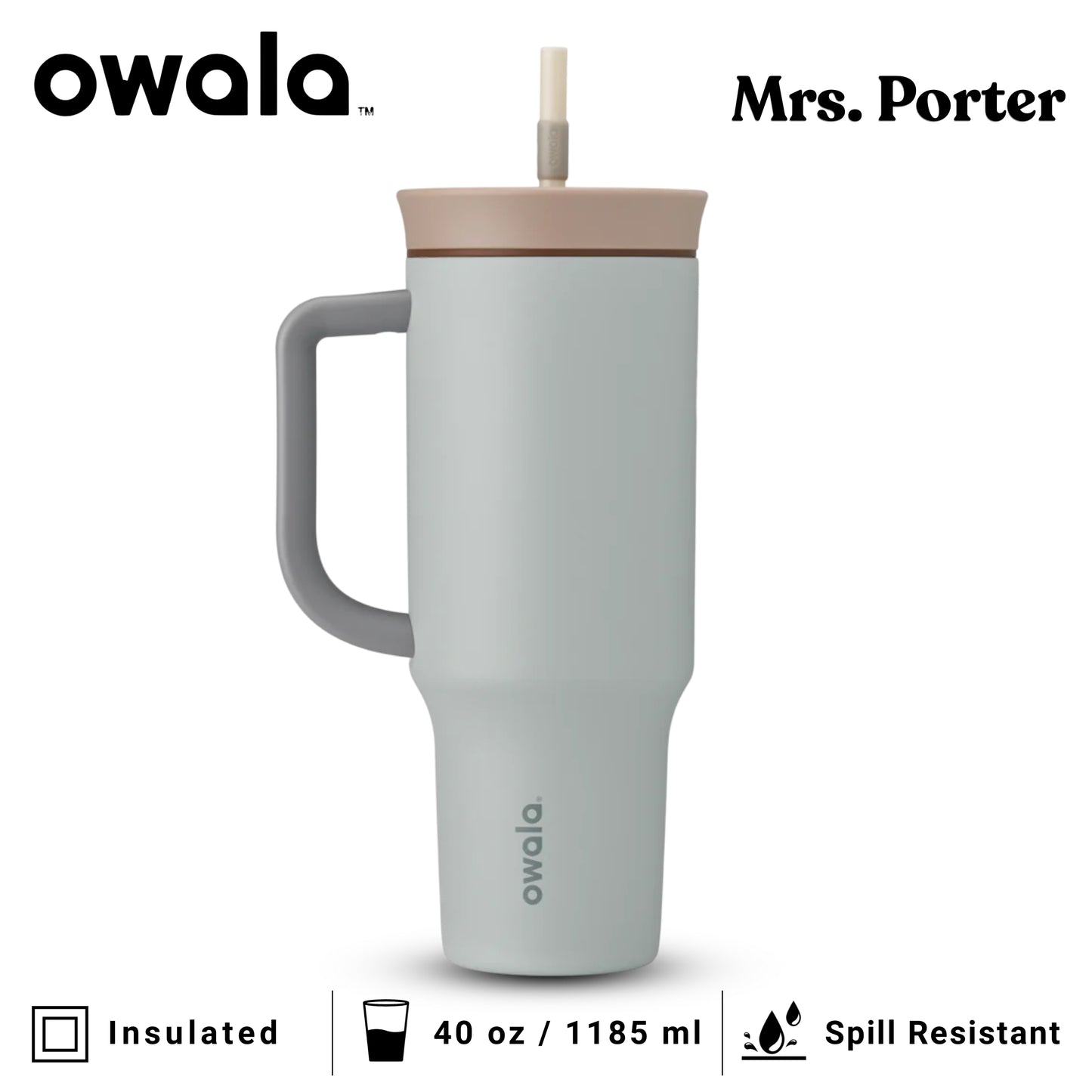 Owala 40oz (1182ml) Tumbler (Stainless Steel)