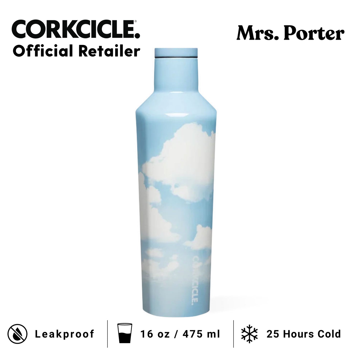 CORKCICLE Canteen 16oz Stainless Water Bottles