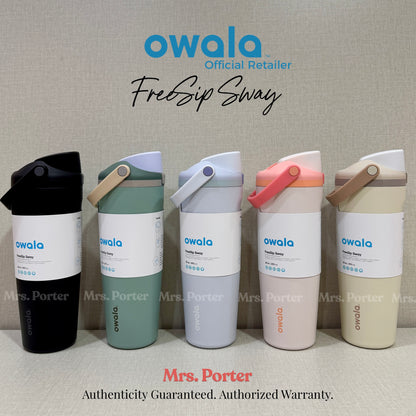 Owala FreeSip Sway 30oz (887ml) 40oz (1183ml)  Insulated Stainless-Steel Water Bottle