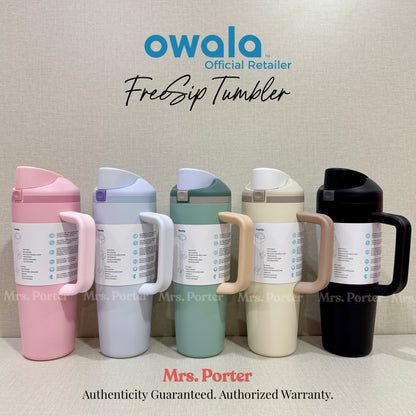 Owala FreeSip Tumbler 30oz (887ml) 40oz (1183ml) Insulated Stainless Steel Water Bottle