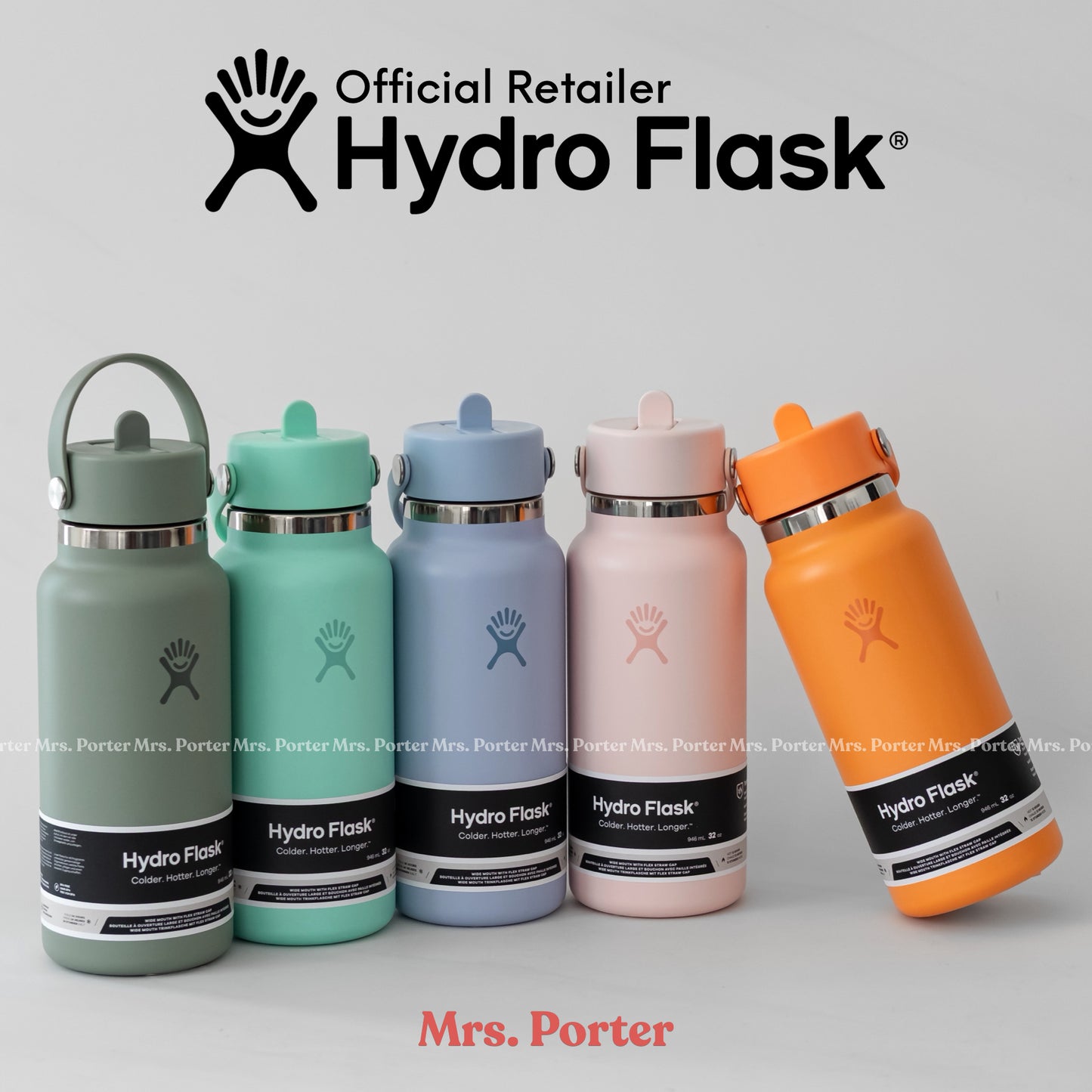 Hydro Flask Tumbler 32oz (946mL) Wide Mouth with Flex Straw Cap