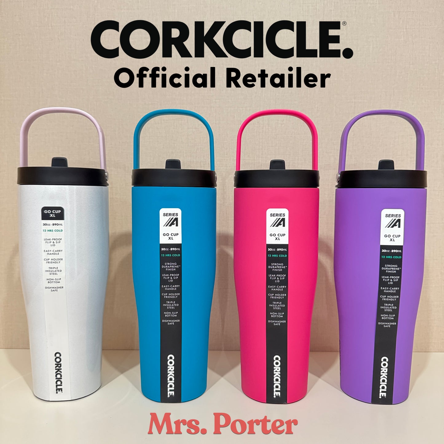 CORKCICLE Go Cup XL 30oz Stainless Steel