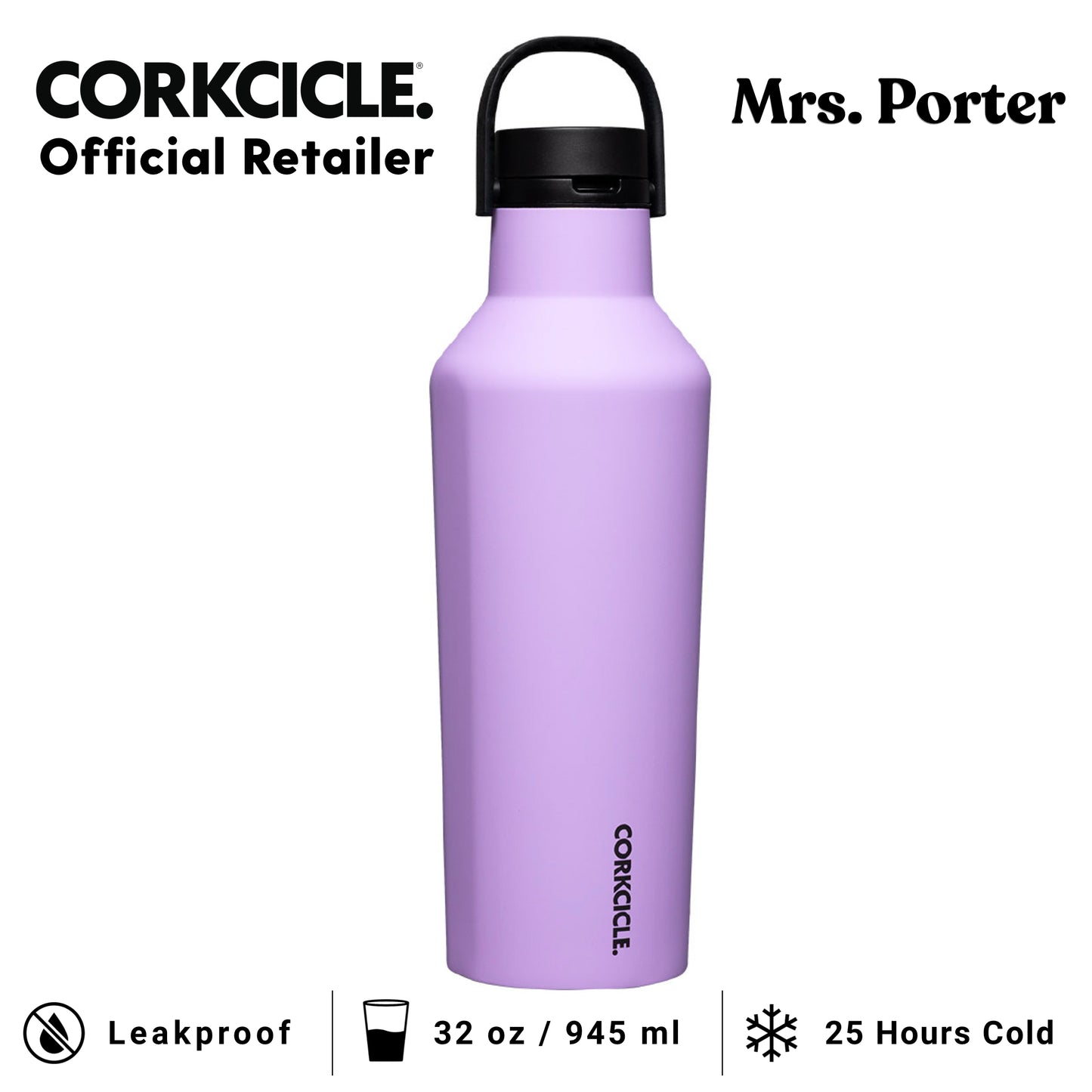 CORKCICLE Sport Canteen 32oz Water Bottle