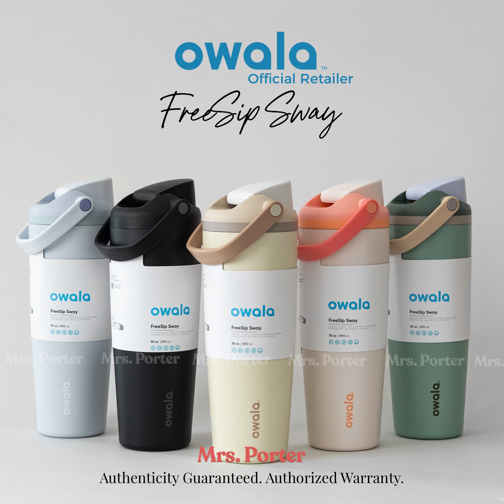 Owala FreeSip Sway 30oz (887ml) 40oz (1183ml) Insulated Stainless