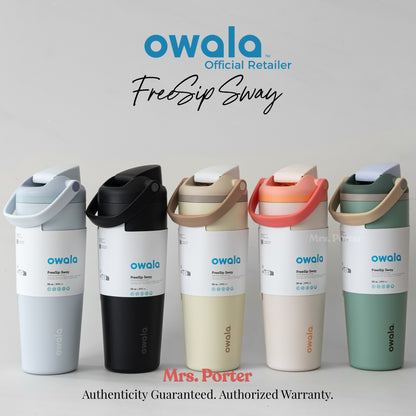 Owala FreeSip Sway 30oz (887ml) 40oz (1183ml)  Insulated Stainless-Steel Water Bottle