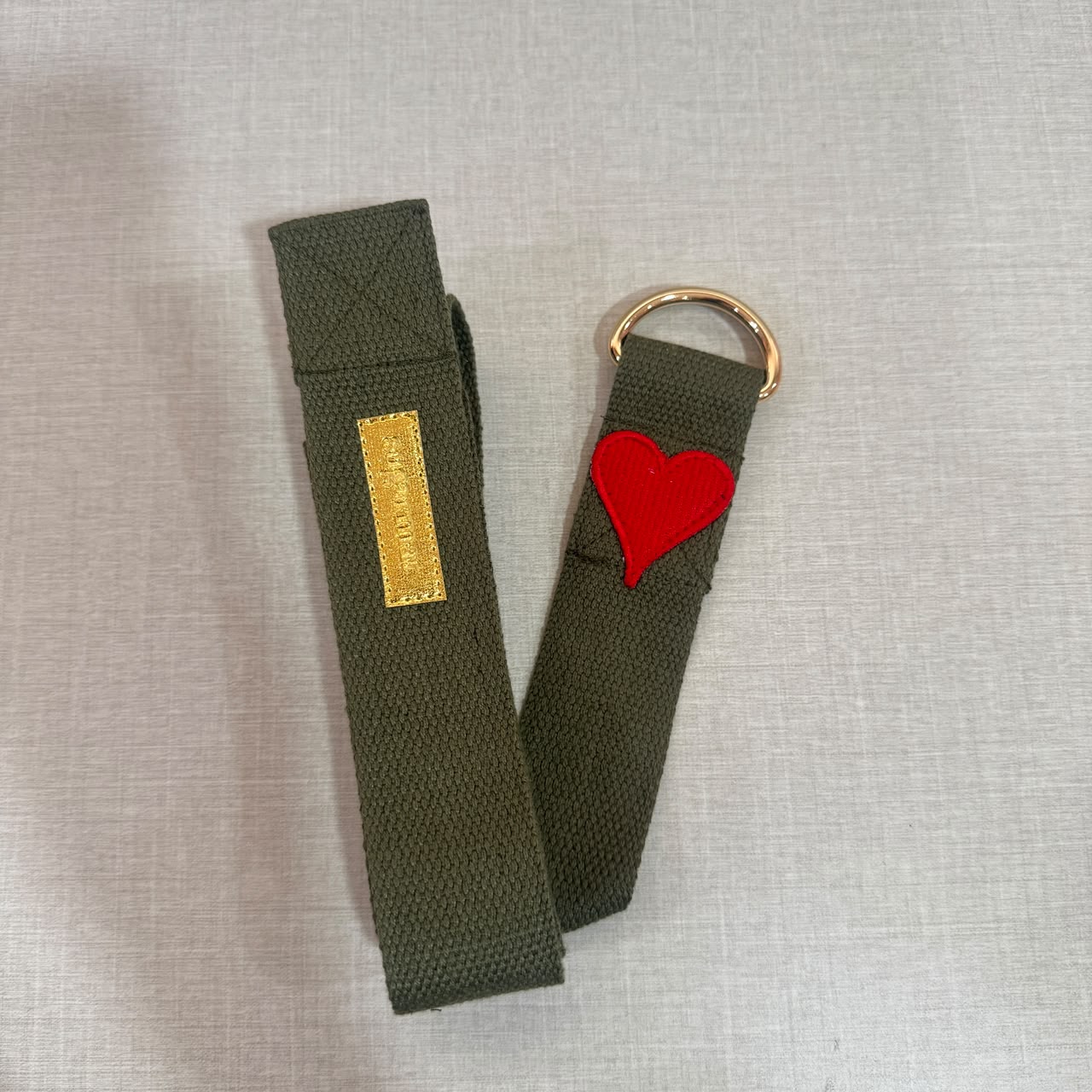 Sugarmat Yoga Stretching Strap - Eco-Friendly Cotton Strap with Soft Stretch Aid & Golden Hug Buckle
