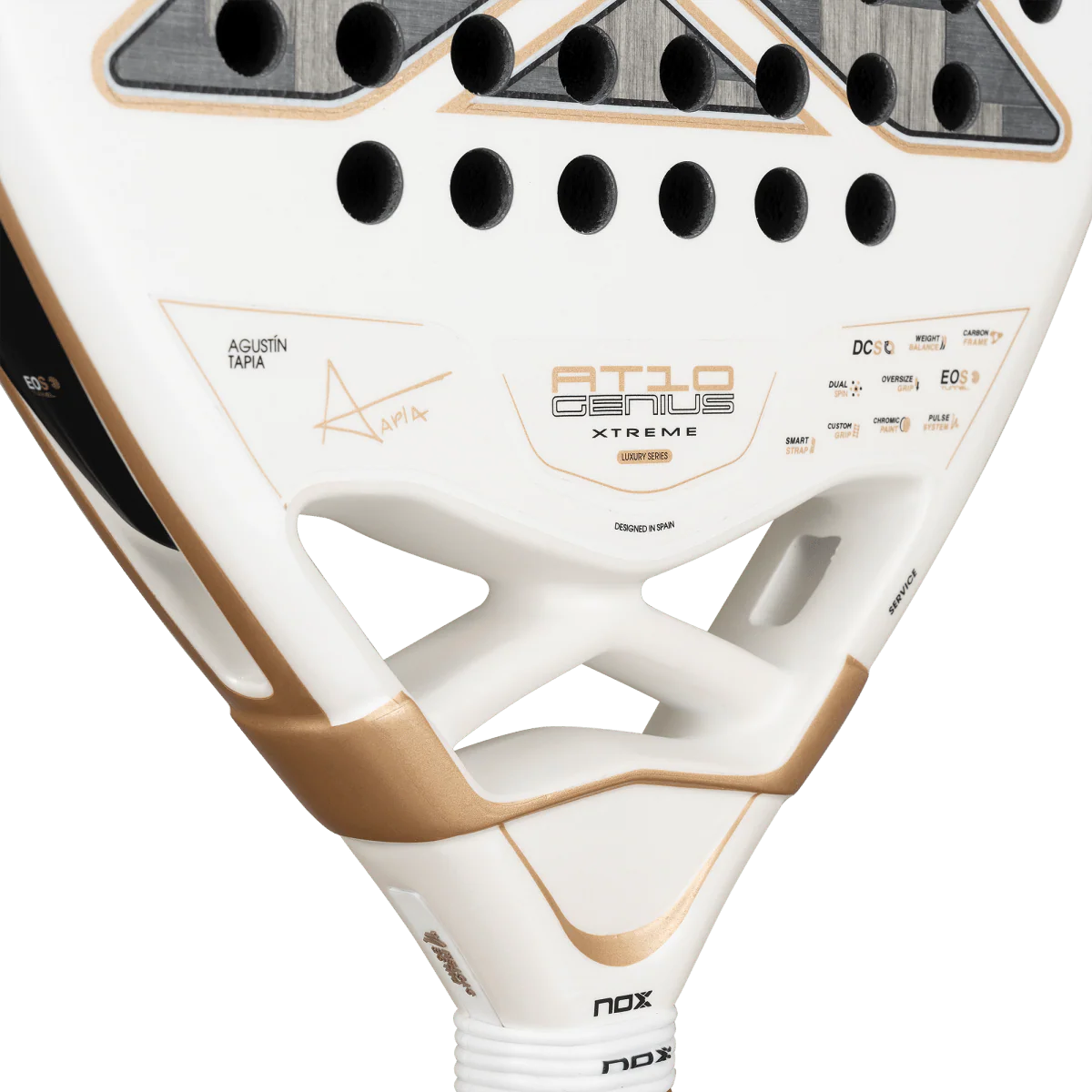 NOX AT10 LUXURY GENIUS 12K ALUM XTREM 2026 BY AGUSTÍN TAPIA PADEL RACKET