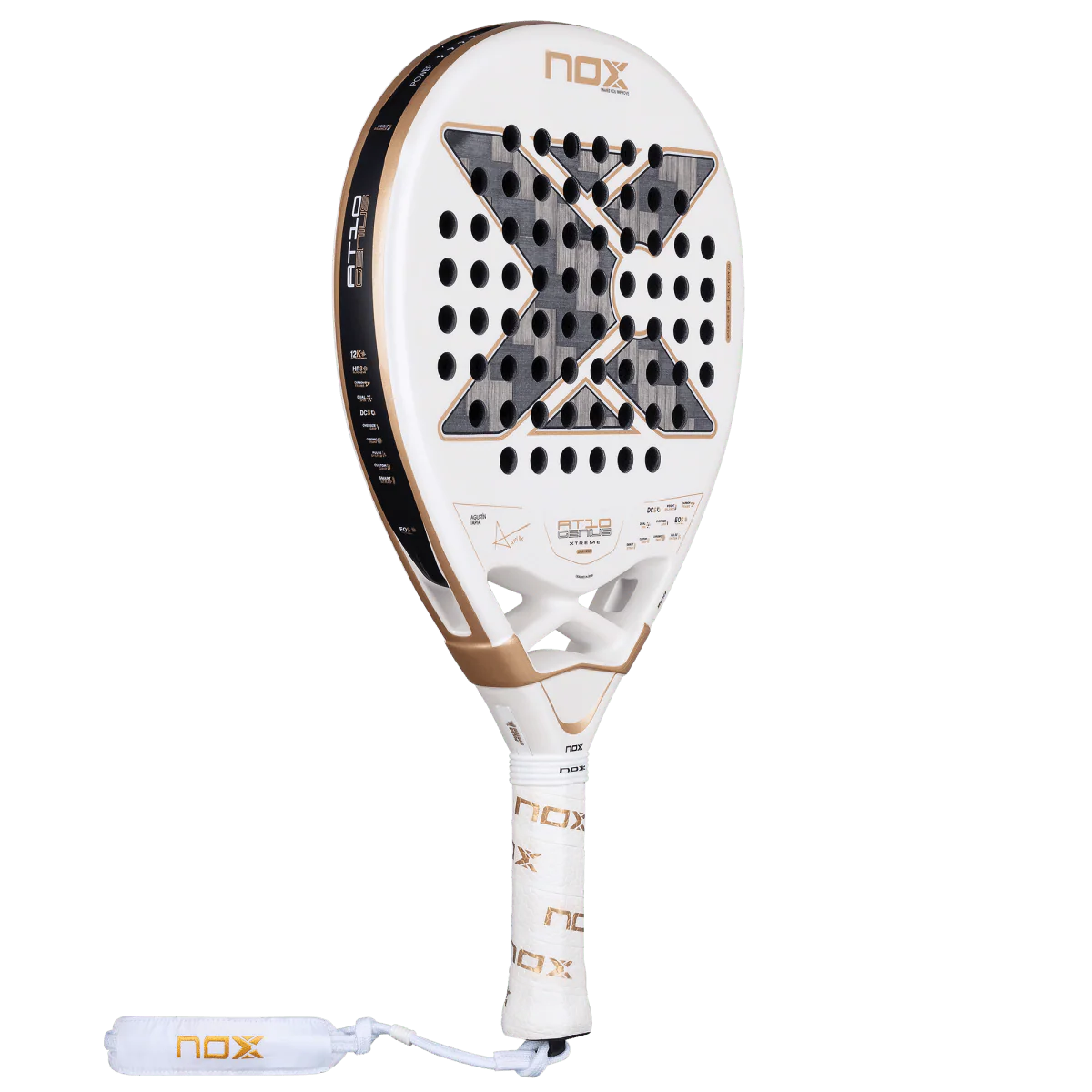 NOX AT10 LUXURY GENIUS 12K ALUM XTREM 2026 BY AGUSTÍN TAPIA PADEL RACKET