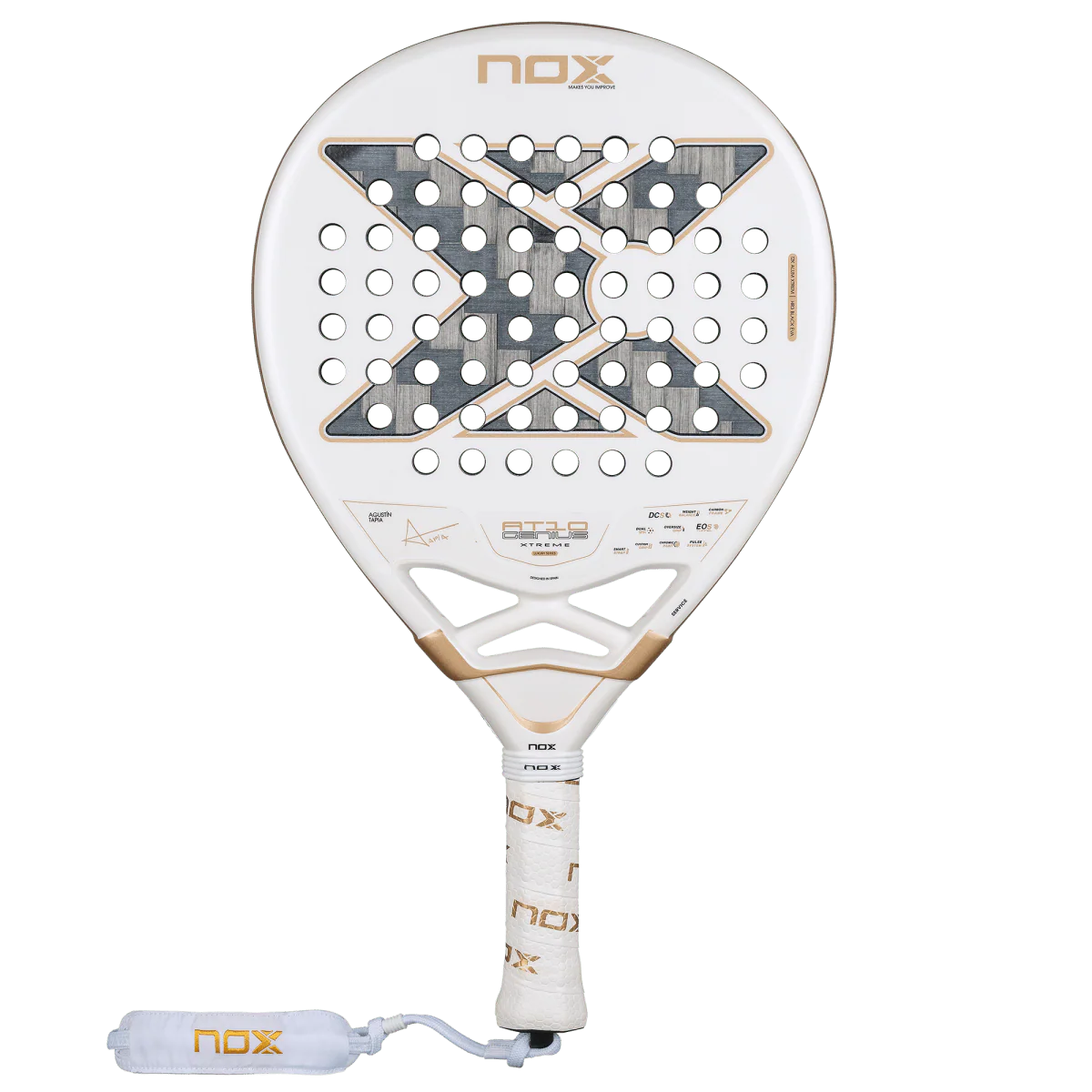 NOX AT10 LUXURY GENIUS 12K ALUM XTREM 2026 BY AGUSTÍN TAPIA PADEL RACKET