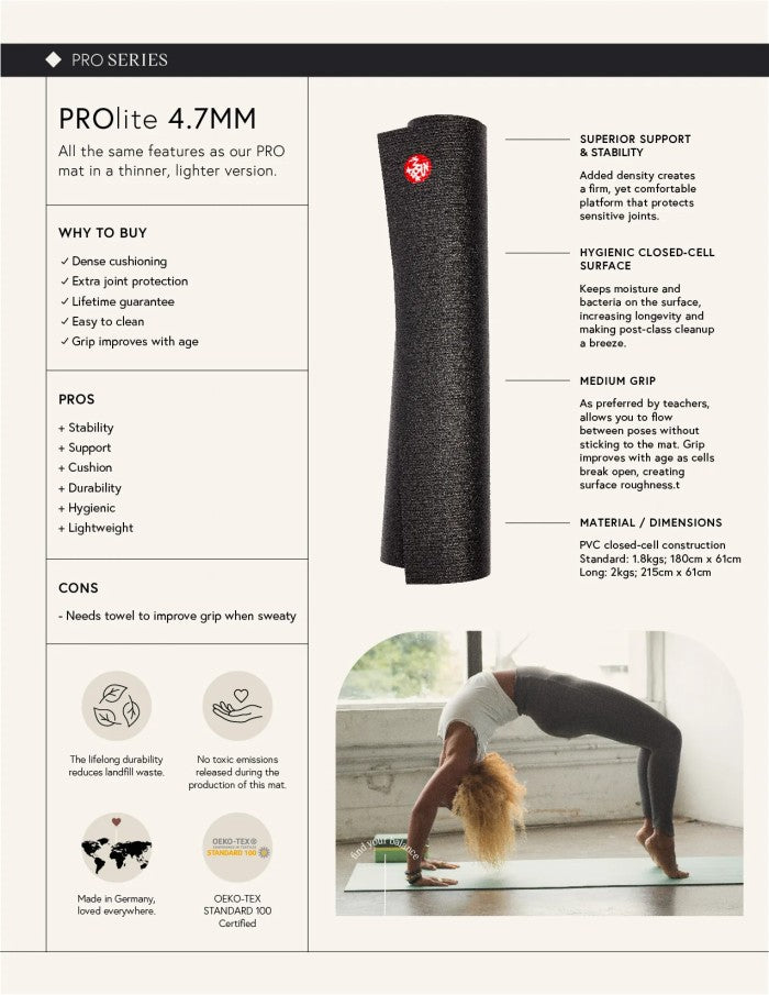 Manduka ProLite Yoga Mat 4.7mm