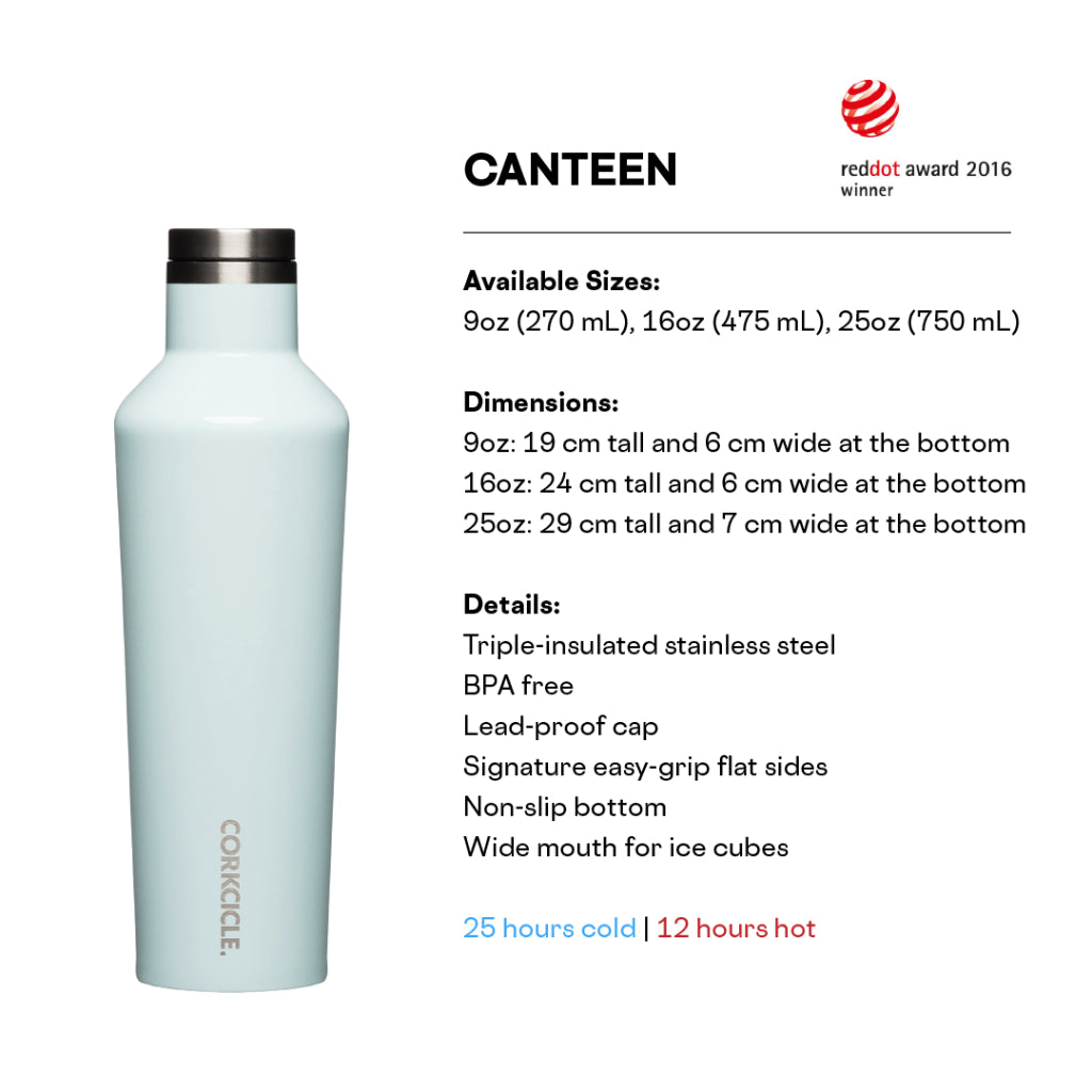 CORKCICLE Canteen 16oz Stainless Water Bottles