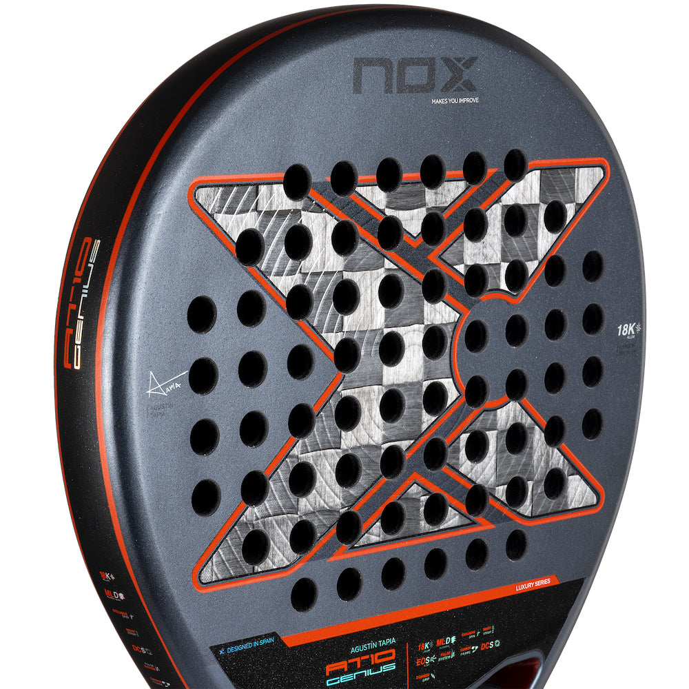 NOX AT10 GENIUS 18K ALUM 2025 BY AGUSTIN TAPIA PADEL RACKET