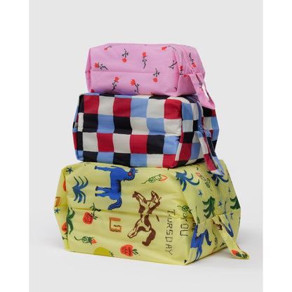 BAGGU - 3D ZIP SET - NYLON POUCH
