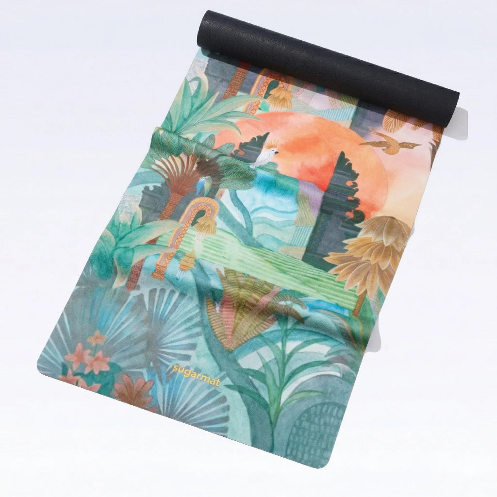 Sugarmat Suede Travel Yoga Mat 1MM - Lightweight Rubber Base