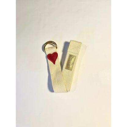Sugarmat Yoga Stretching Strap - Eco-Friendly Cotton Strap with Soft Stretch Aid & Golden Hug Buckle