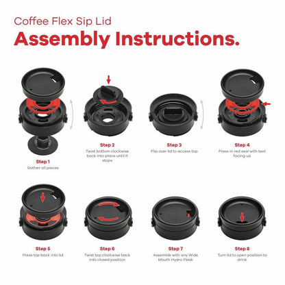 Hydro Flask Coffee  Wide Mouth Flex Sip Lid