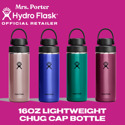 Hydro Flask Tumbler 16oz (473ml) Lightweight Wide Mouth Flex Chug Cap Bottle